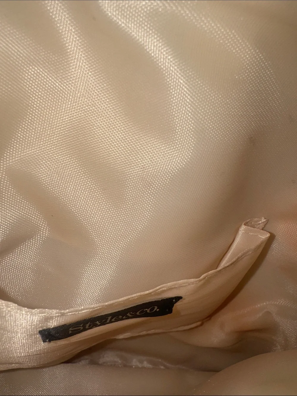 Style & Co. Gold and Silver Striped Envelope Wristlet Clutch